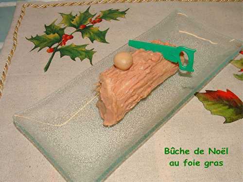 Bûche de Noël au foie gras, Panna cotta saumon/brocoli