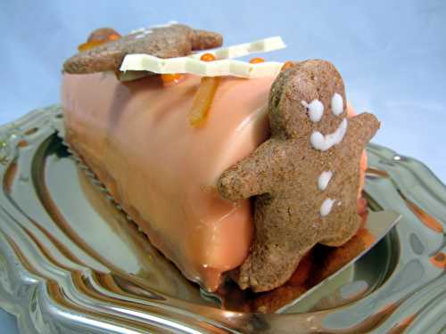 Bûche miel, eau de fleur d'oranger, pain d'épices