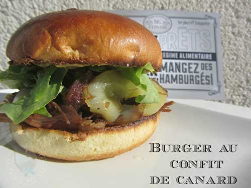 Burger au confit de canard