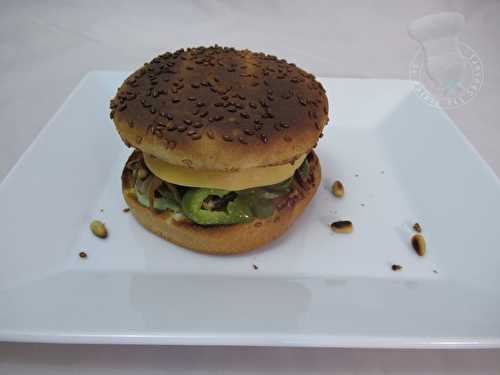 Burger mozza-poivron - Le Palais des Saveurs