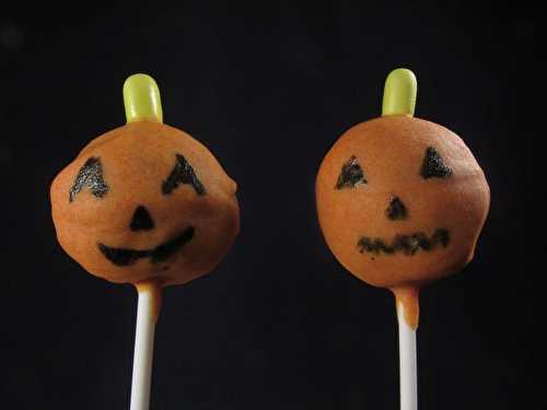 Cake pops citrouille