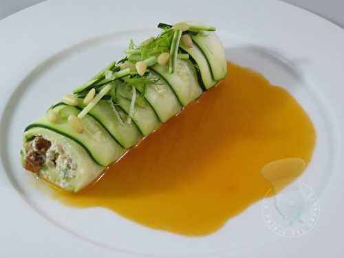 Cannelloni de courgette au chèvre de Frédéric Charlet