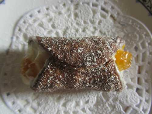 Cannoli chocolat orange