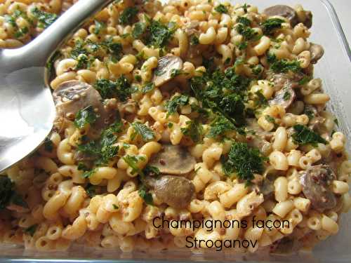 Champignons façon Stroganov