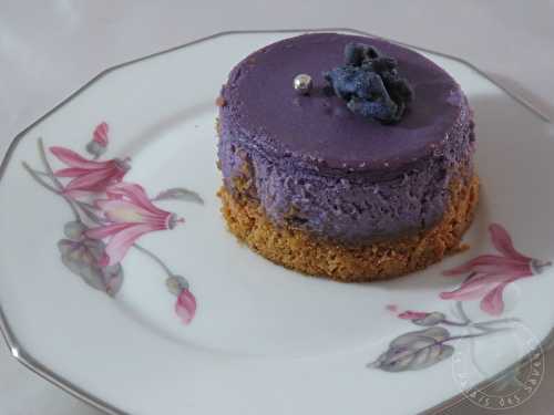 Cheesecake à la violette