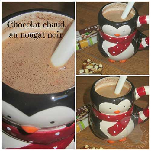 Chocolat chaud au nougat noir