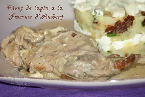 Civet de lapin à la Fourme d'Ambert