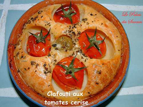 Clafoutis aux tomates cerise