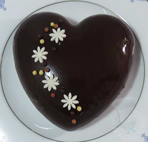 Coeur bombé chocolat praliné