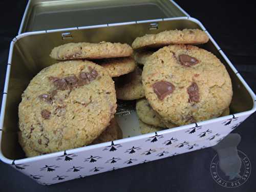 Cookies à la noix de coco et chocolat au lait