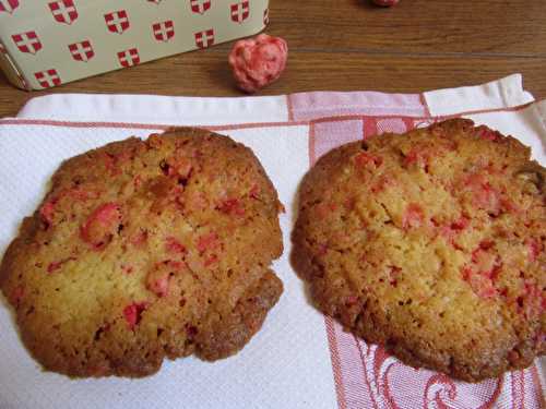 Cookies aux pralines et chocolat blanc