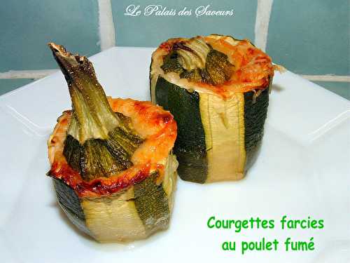 Courgettes farcies à la ricotta et au poulet