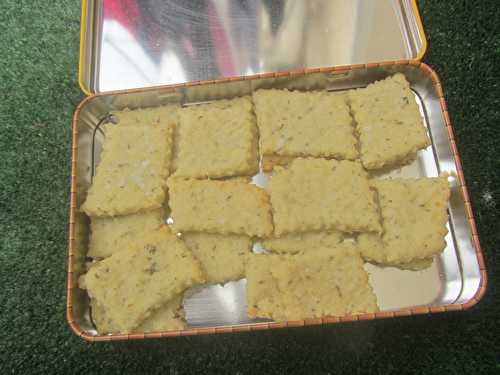 Crackers herbes de Provence et huile d'olive