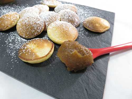 Crêpes néerlandaises ou poffertjes et leur beurre de pommes