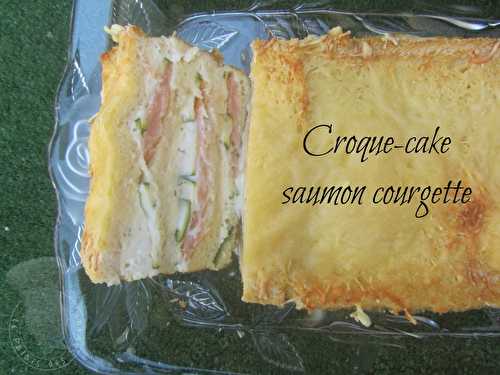 Croque-cake saumon courgette