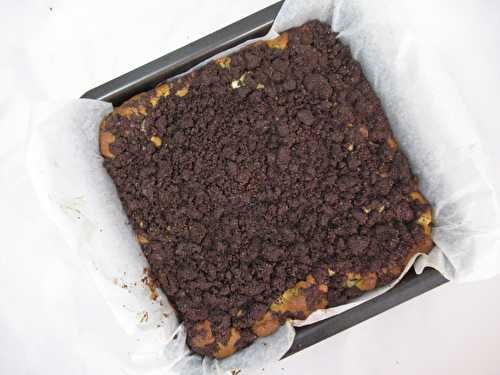 Crumb cake poire chocolat