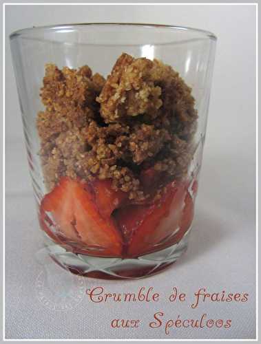 Crumble de fraises aux Spéculoos