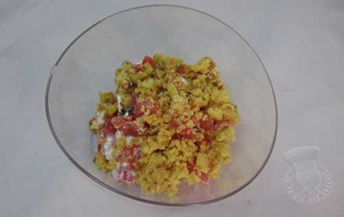 Crumble de tomates au chèvre