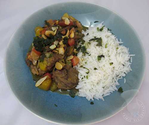 Curry d'agneau au lait de coco