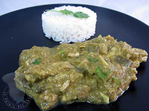 Curry de poulet à l'aubergine