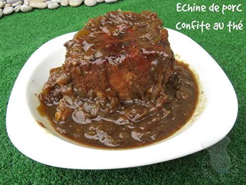 Echine de porc confite au thé