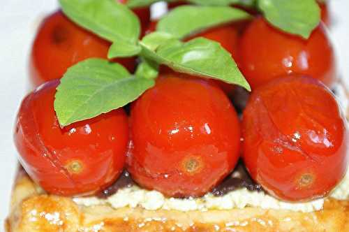 Feuilleté arlequin aux tomates cerise