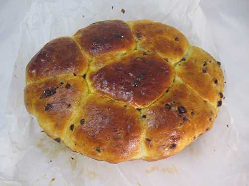 Fleur de brioche aux pépites de chocolat