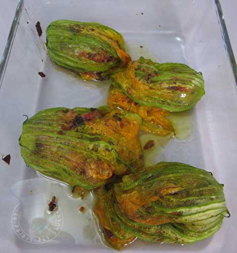 Fleurs de courgettes farcies végétariennes