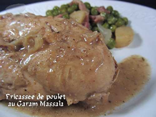 Fricassée de poulet au garam massala