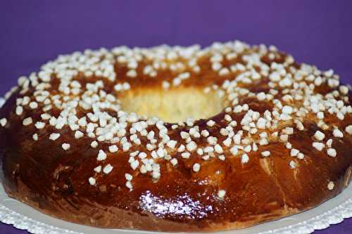 Gâteau des rois sur poolish, sans fruits confits