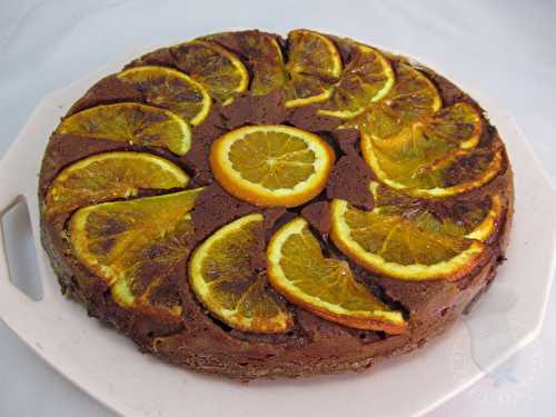 Gâteau renversé orange chocolat