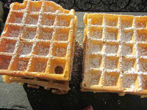 Gaufres au beurre de cacahuètes