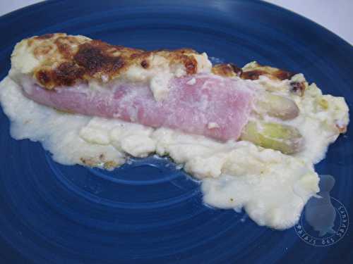 Gratin d'asperges au jambon