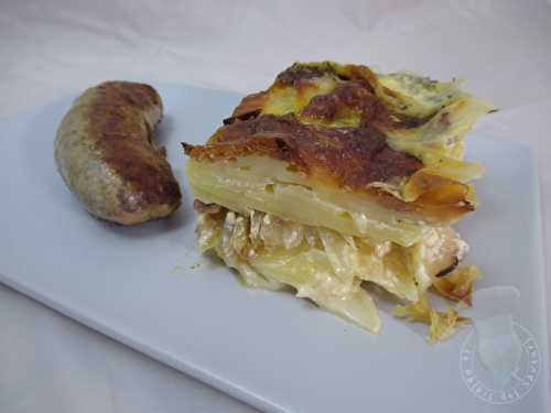 Gratin de pommes de terre au fromage fumé