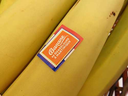 La banane de Guadeloupe Martinique