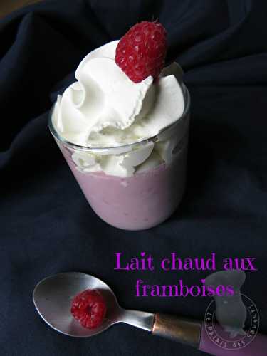 Lait chaud aux framboises