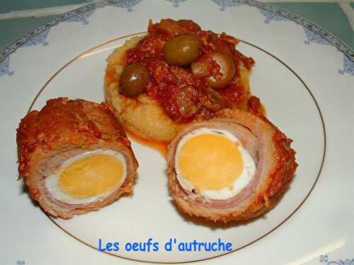 Les oeufs d'autruche