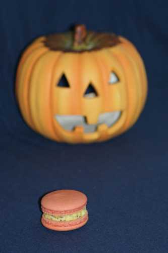 Macaron orange et pavot "spécial Halloween"