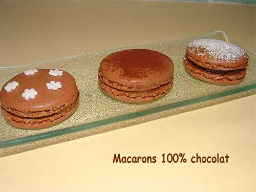Macarons 100% chocolat