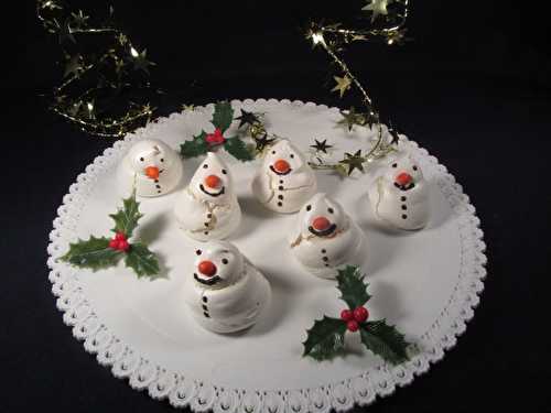 Meringues bonshommes de neige