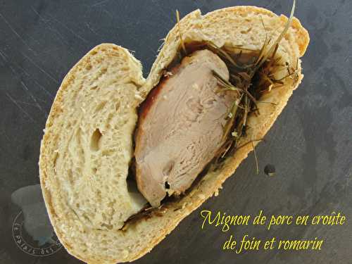 Mignon de porc en croûte de foin et romarin