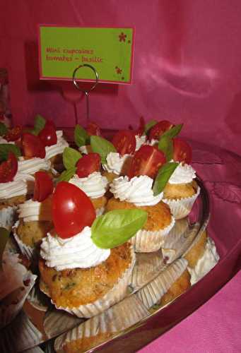 Mini cupcakes tomates confites/ Parmesan