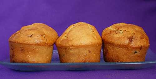 Muffins au chocolat blanc, noix de Pécan et sirop d'érable