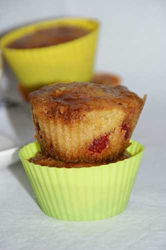 Muffins vanille - fraises séchées