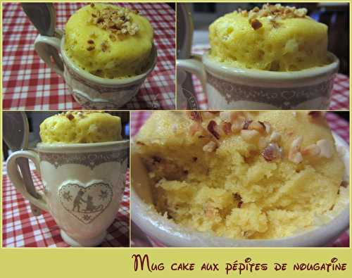 Mug cake aux pépites de nougatine