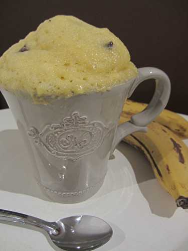 Mug cake banane & pépites chocolat