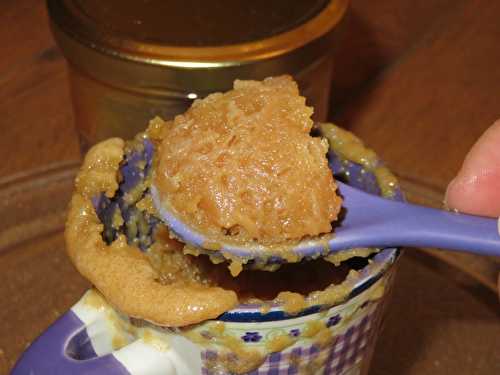 Mug cake caramel beurre salé