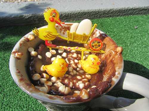 Mug cake des chocovores pour Pâques