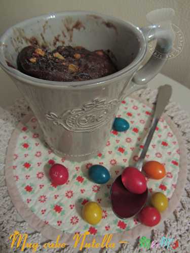 Mug cake Nutella et M&M's