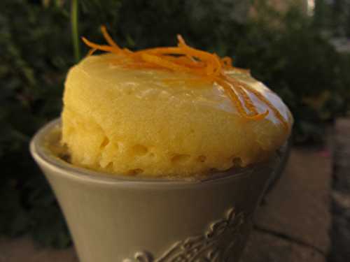 Mug cake orange